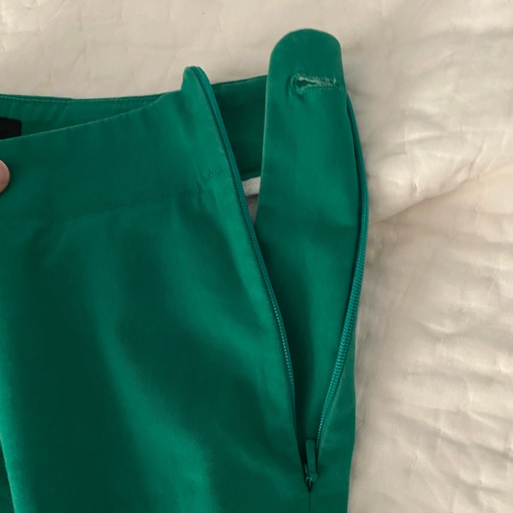 Talbots Vibrant Green Wide Leg Pants - Picture 3 of 4